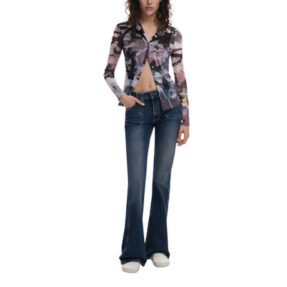 Desigual Black Polyester Shirt