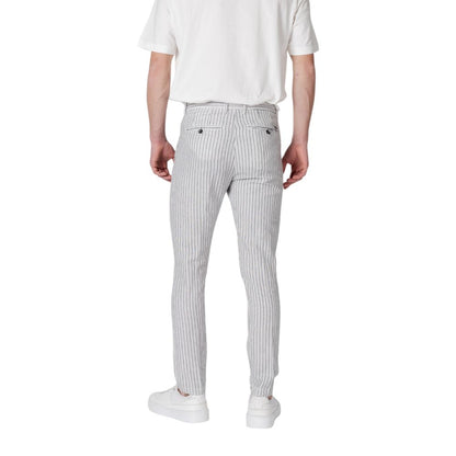 Gianni Lupo Black Linen Casual Pants