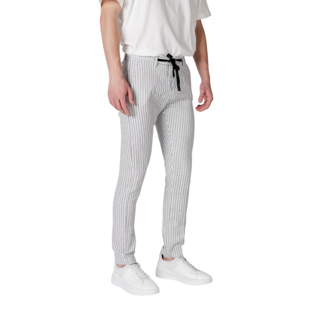 Gianni Lupo Black Linen Casual Pants