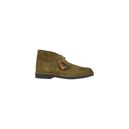 Clarks Green Suede Leather Oxfords And Derby