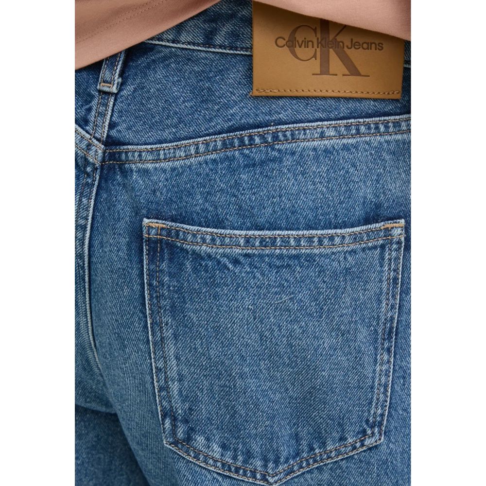 Calvin Klein Jeans Blue Cotton Mom Jean