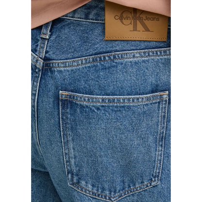 Calvin Klein Jeans Blue Cotton Mom Jean