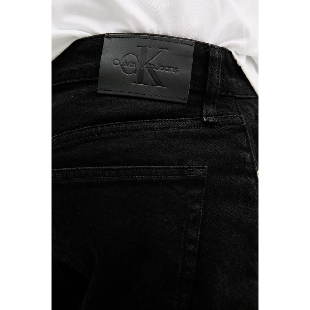 Calvin Klein Jeans Black Cotton Bermuda