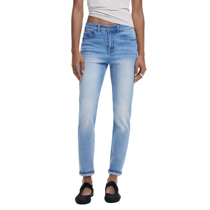 Desigual Light Blue Cotton Skinny Jean