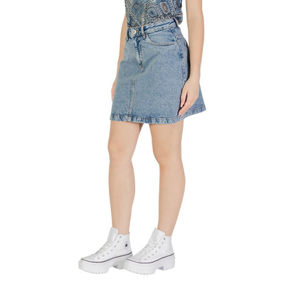 ICHI Light Blue Cotton Mini