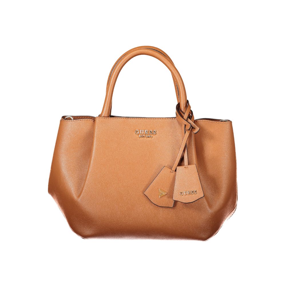 Guess Jeans Marrone Poliuretano Women Handbag