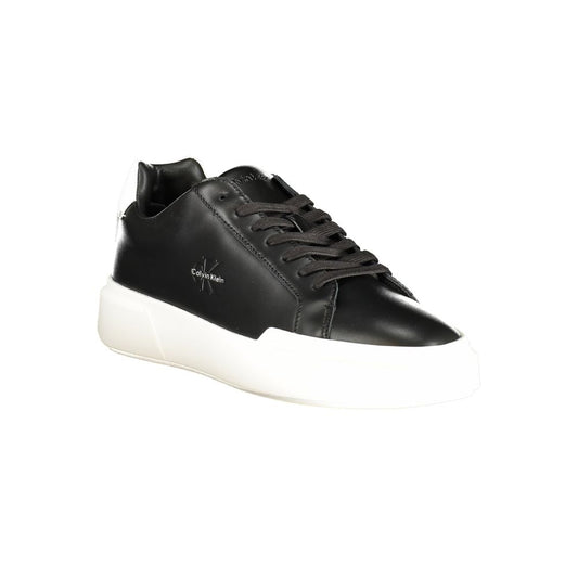 Calvin Klein Black Leather Men's Sneaker