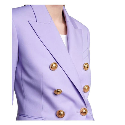 Balmain Purple Wool Suits & Blazer