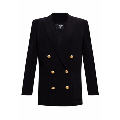 Balmain Black Viscose Suits & Blazer