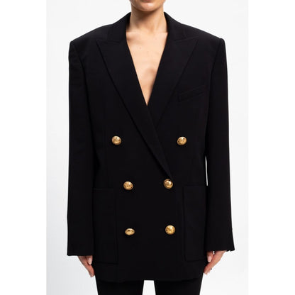 Balmain Black Viscose Suits & Blazer