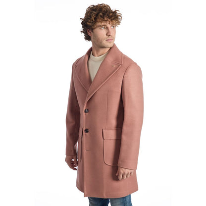 Roberto Pepe Luxury Multicolor Wool Men Jacket