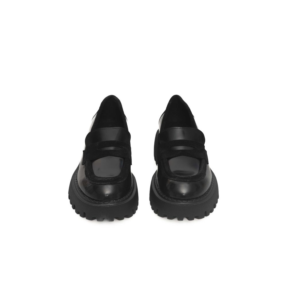 Cerruti 1881 Black Calfskin Women Loafer