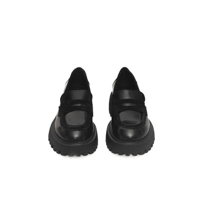 Cerruti 1881 Black Calfskin Women Loafer