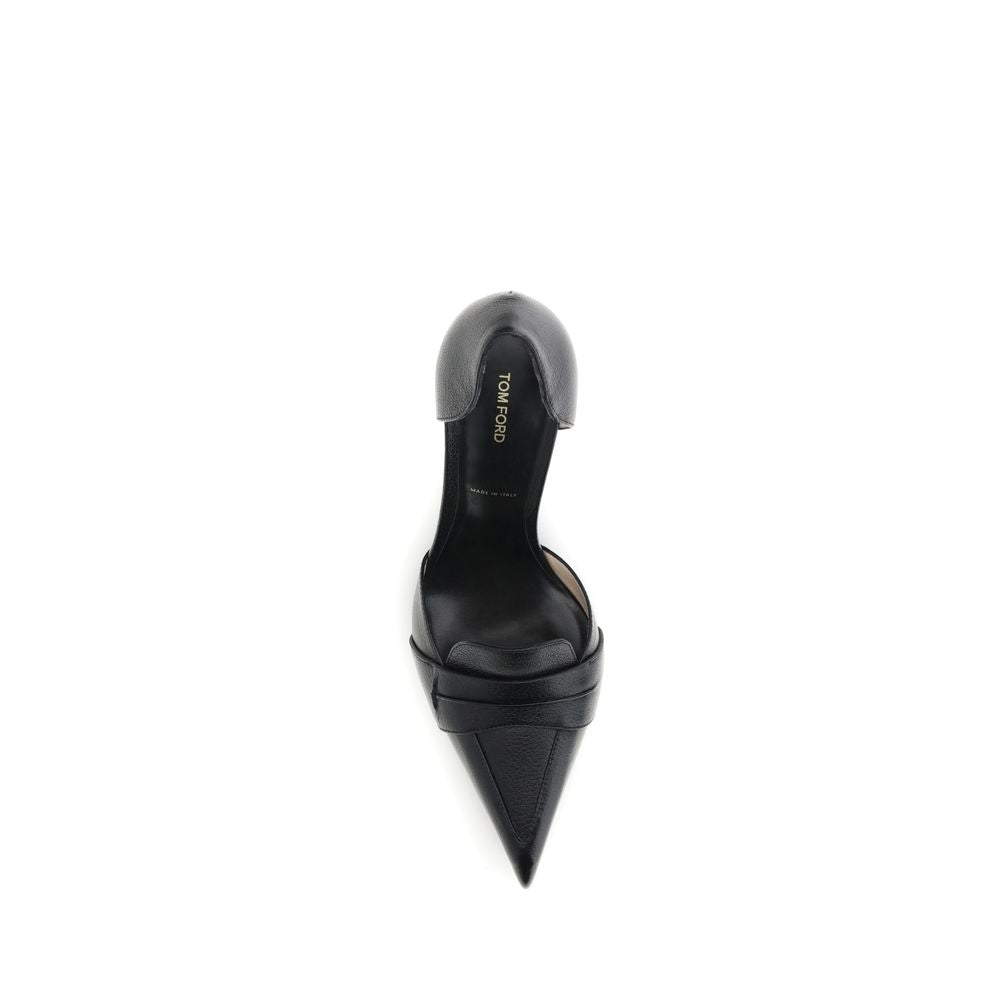 Tom Ford Black Leather High Heel Pumps