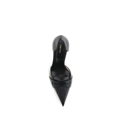 Tom Ford Black Leather High Heel Pumps