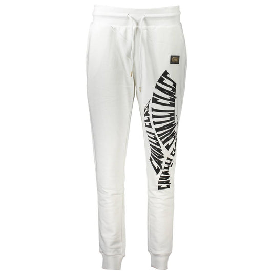 Cavalli Class White Cotton Pant