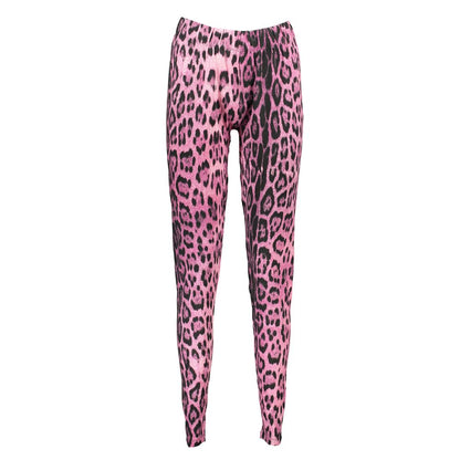 Cavalli Class Pink Cotton Pant