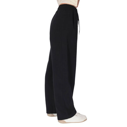 County of Milan Black Cotton Joggers Workout Pant