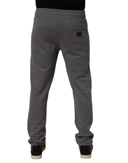 Dolce & Gabbana Gray Cotton Jogger Sweatpants Trouser Pants