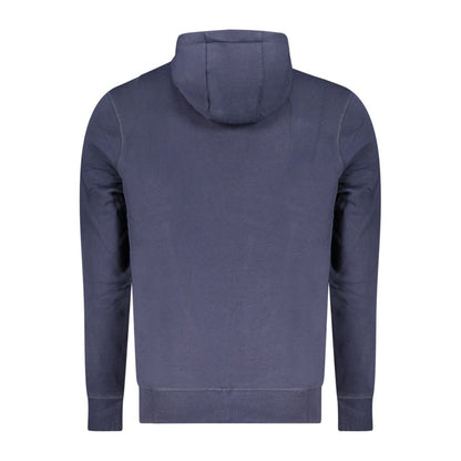 North Sails Blue Cotton Men's Hooded Sweatshirt