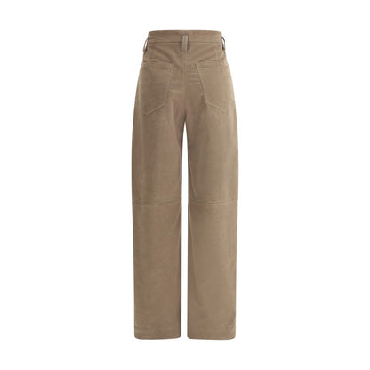 Brunello Cucinelli Brown Cotton Casual Pants