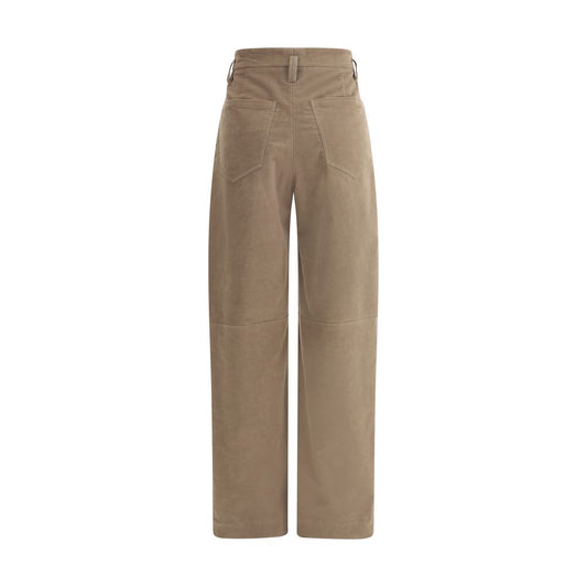 Brunello Cucinelli Brown Cotton Casual Pants