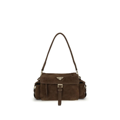 Prada Explore medium Suede Shoulder Bag