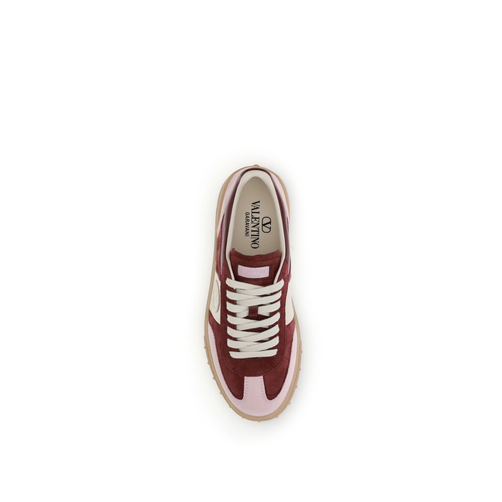 Valentino Garavani Multicolor Calf Leather Bos Taurus Low Top Sneakers