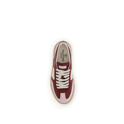 Valentino Garavani Multicolor Calf Leather Bos Taurus Low Top Sneakers