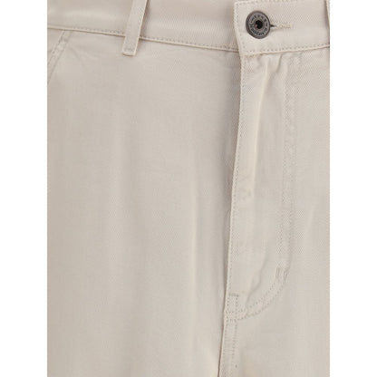 Max Mara Beige Cotton Cargo Pants