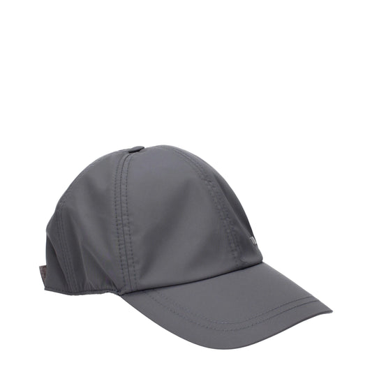Herno Gray Polyester Caps (Baseball Hat)