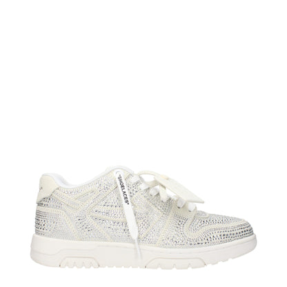 Off-White Beige Leather Low Tops