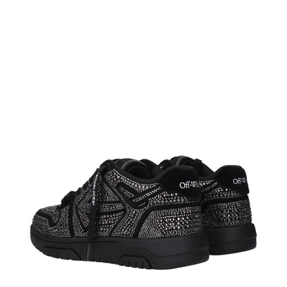 Off-White Black Leather Sneakers