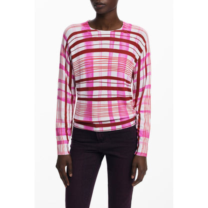 Desigual Pink Viscose Women Sweater