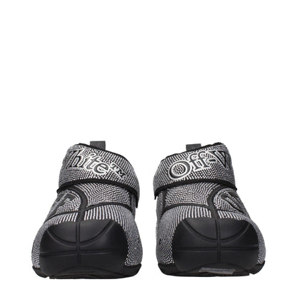 Off-White Black Cotton Sneakers