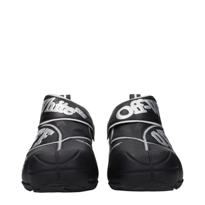 Off-White Black Leather High Tops