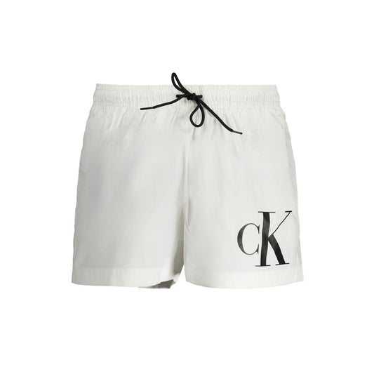 Calvin Klein White Polyester Swimwear