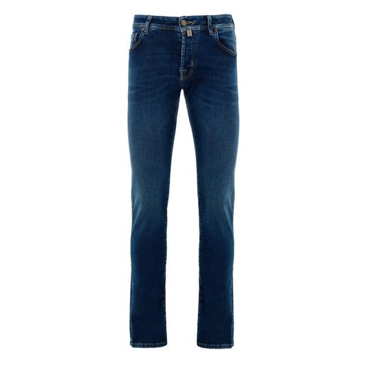 Jacob Cohen Blue Cotton Skinny Jean