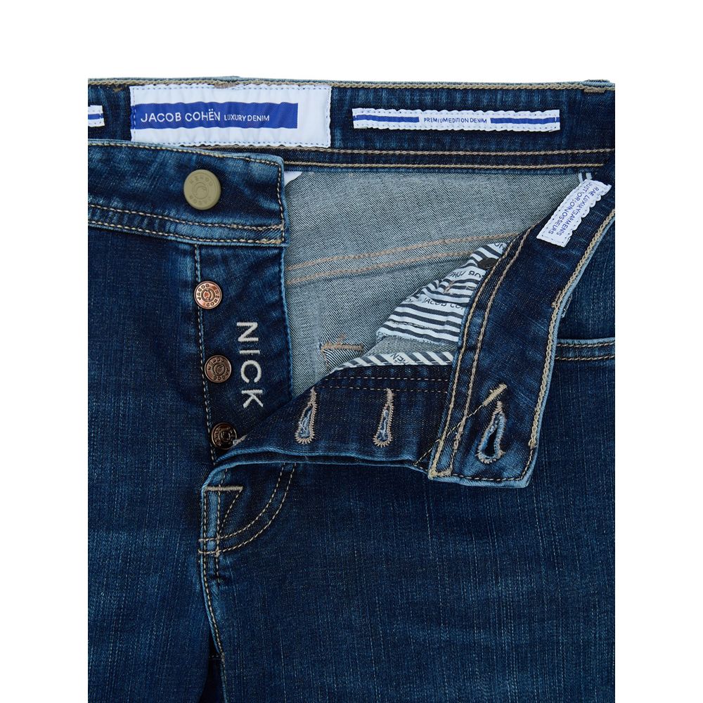 Jacob Cohen Blue Cotton Skinny Jean