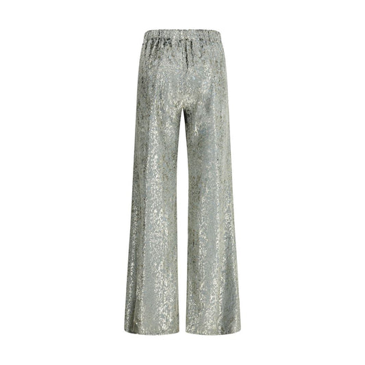Forte_Forte Flared trousers in fil coupé “en rêve"