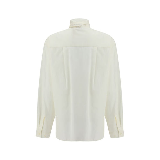 Forte_Forte Taffeta Shirt with removable bow