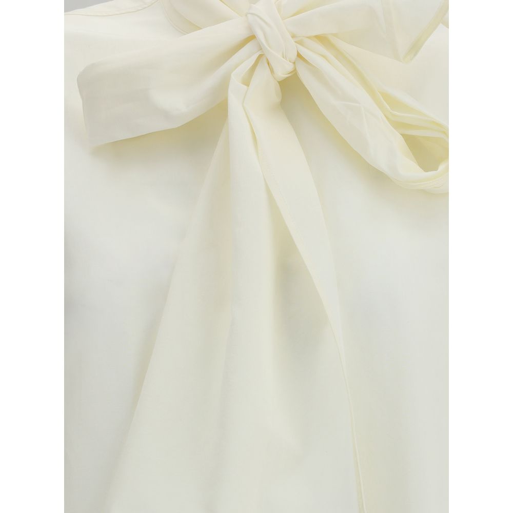 Forte_Forte Taffeta Shirt with removable bow