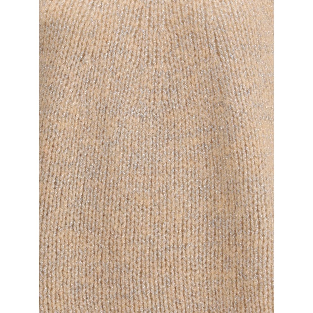 Forte_Forte perforated rib-knit pattern Sweater