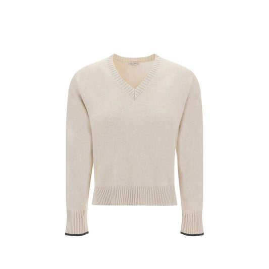 Brunello Cucinelli Beige Cashmere Cashmere Sweater