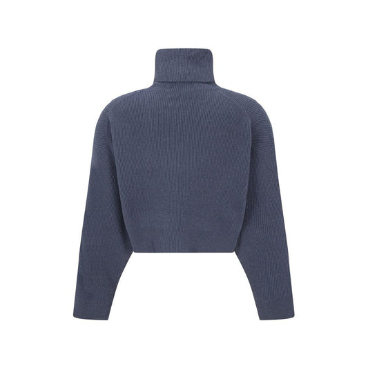 Brunello Cucinelli Blue Cashmere Turtleneck