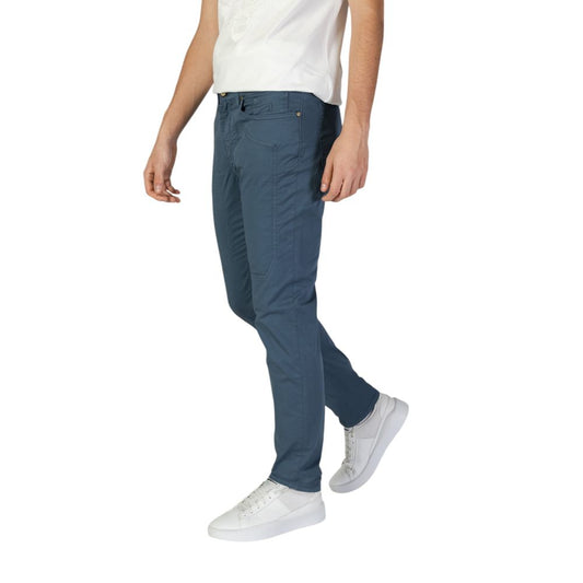 Jeckerson Blue Cotton Skinny Pant