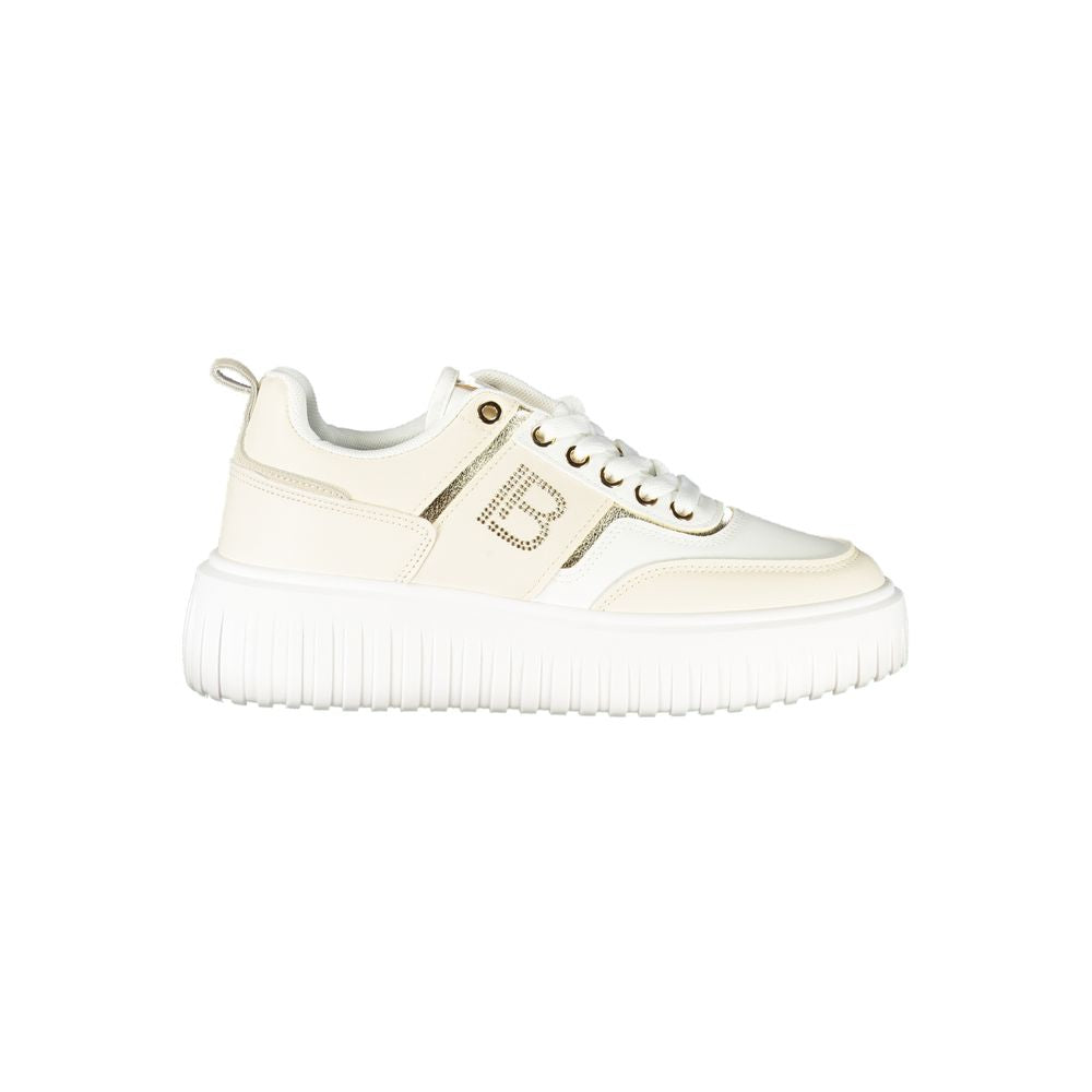 Laura Biagiotti Beige Polyester Women Sneaker
