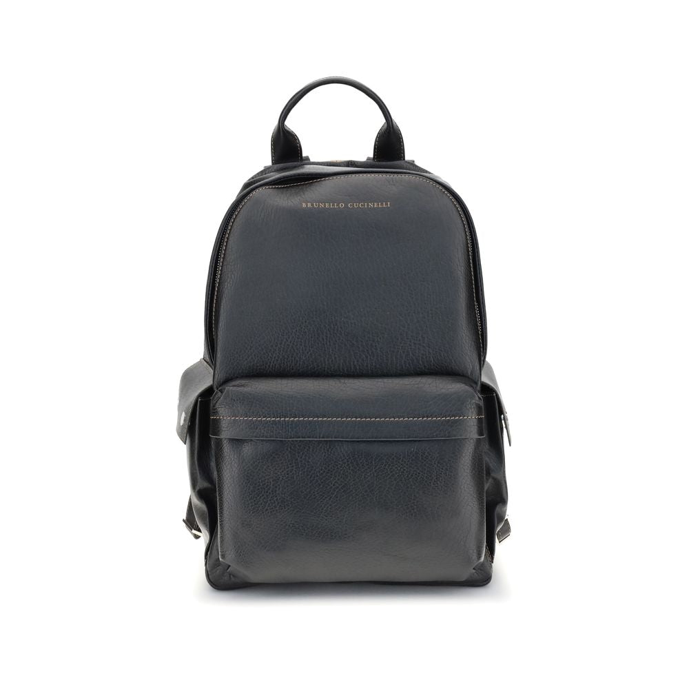 Brunello Cucinelli Leather Travel Backpack