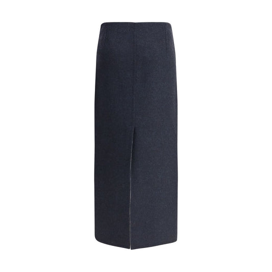 Brunello Cucinelli Virgin wool midi Skirt