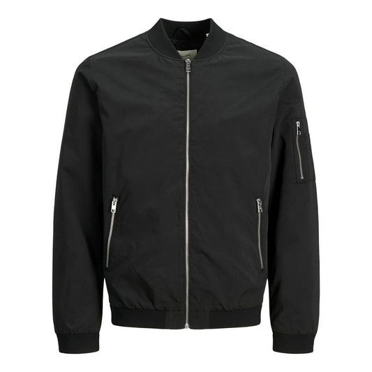 Jack Jones Black Polyester Jackets & Coat